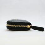 Chanel Classic Zip Coin Purse Black Gold Caviar Leather — view 6