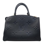 Louis Vuitton Tote Shoulder Bag Grand Palais MM Monogram Empreinte Noir Black — view 2