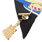 Hermes Twilly Charm Patty Three Francaise Silk Multicolor Scarf — view 5