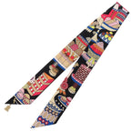 Hermes Twilly Charm Patty Three Francaise Silk Multicolor Scarf — view 3