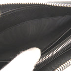 Prada Palm Tree House Nylon Saffiano Leather Black Multicolor Zip Around Wallet — view 7