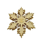 Chanel CC Logo Snowflake Brooch Gold