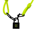 Louis Vuitton Bracelet Silver Lockit Virgil Abloh Jaune Polyester Yellow