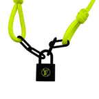 Louis Vuitton Bracelet Silver Lockit Virgil Abloh Jaune Polyester Yellow