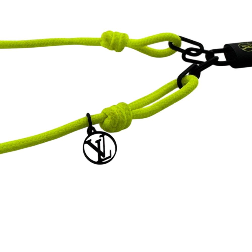 Louis Vuitton Bracelet Silver Lockit Virgil Abloh Jaune Polyester Yellow — view 3