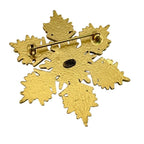Chanel CC Logo Snowflake Brooch Gold — view 4