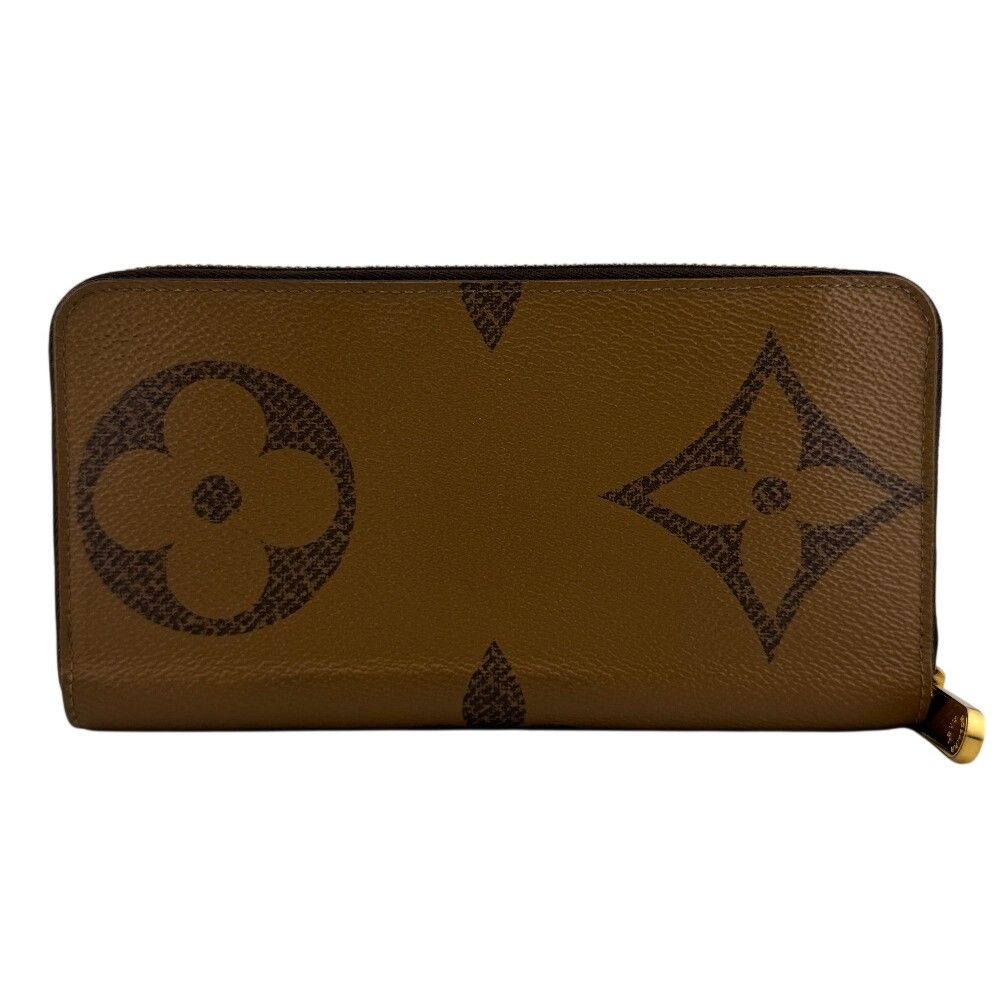 Louis Vuitton Zippy Wallet Giant Monogram Reverse Leather Brown