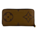 Louis Vuitton Zippy Wallet Giant Monogram Reverse Leather Brown