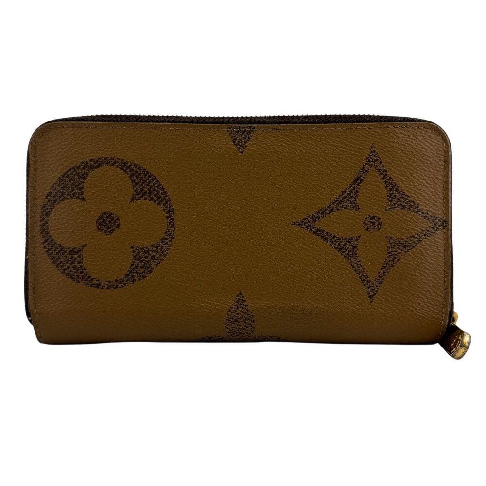 Louis Vuitton Zippy Wallet Giant Monogram Reverse Leather Brown