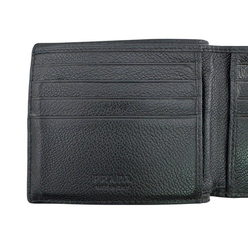 Prada Saffiano Leather Bifold Wallet Black — view 5