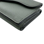 Dior Saddle Lotus Compact Wallet Leather Trifold Gray — view 3
