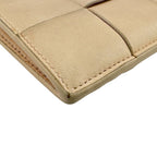 Bottega Veneta Maxi Intrecciato Leather Coin Purse Beige — view 3