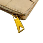 Bottega Veneta Maxi Intrecciato Leather Coin Purse Beige — view 4