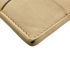 Bottega Veneta Maxi Intrecciato Leather Coin Purse Beige — view 2