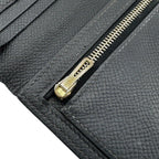 Hermes Bearn Soufflet Leather Wallet Black — view 5