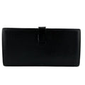 Hermes Bearn Soufflet Leather Wallet Black