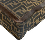 Fendi Zucca Leather Handbag Brown — view 3