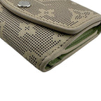 Louis Vuitton Portefeuille Iris XS Mahina Reverse Leather Trifold Wallet Beige — view 3