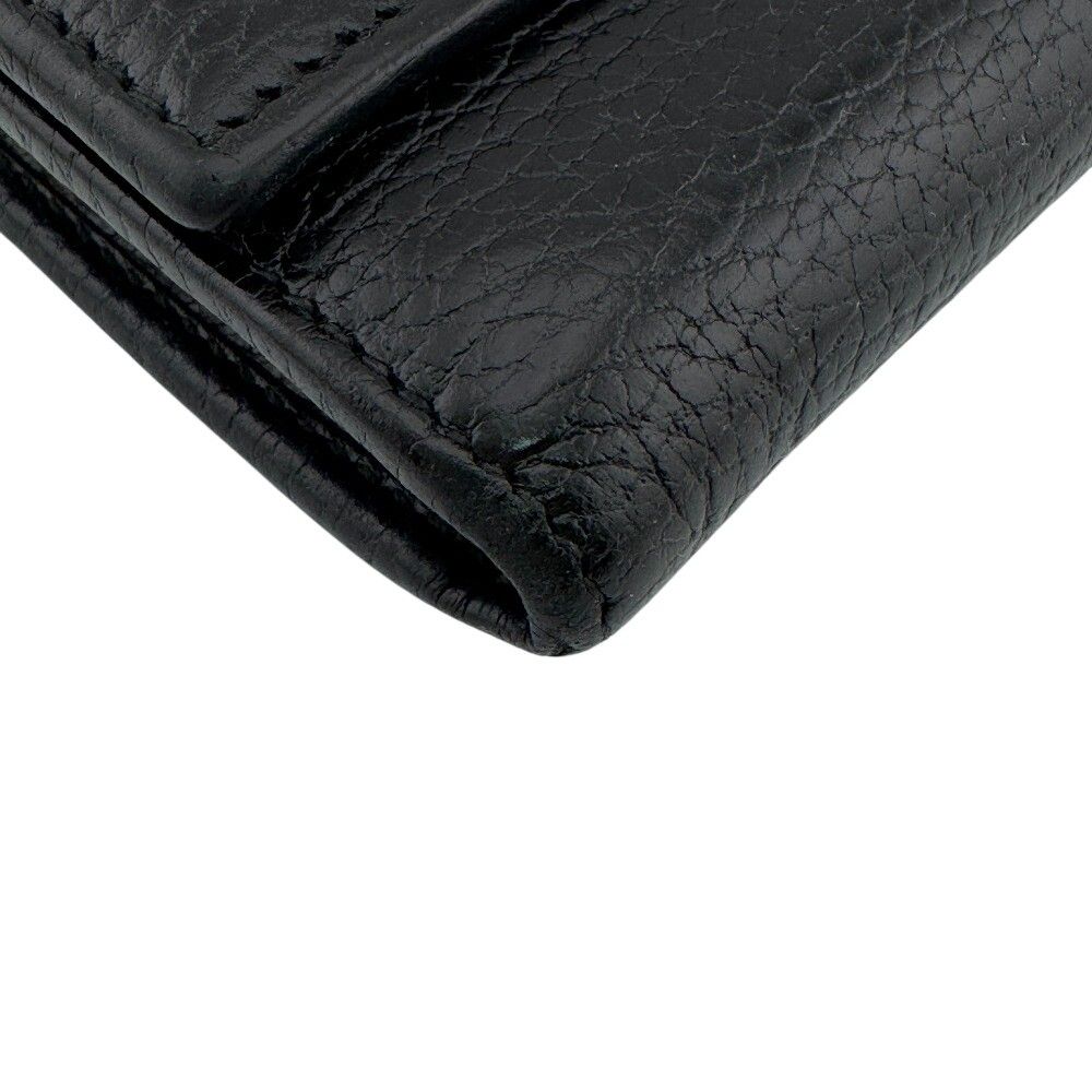 Gucci Continental Wallet GG Marmont Leather Black — view 2