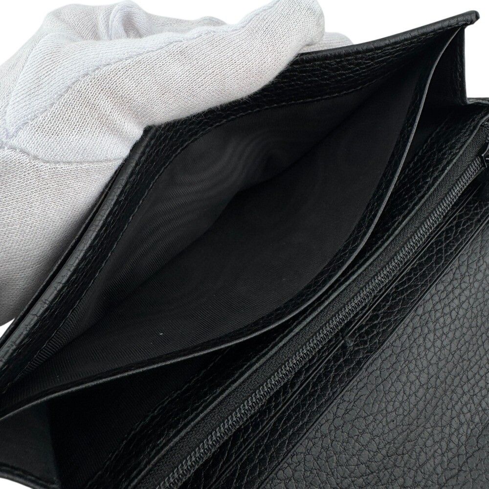 Gucci Continental Wallet GG Marmont Leather Black — view 7