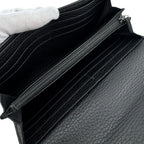 Gucci Continental Wallet GG Marmont Leather Black — view 6