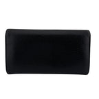 Gucci Continental Wallet GG Marmont Leather Black