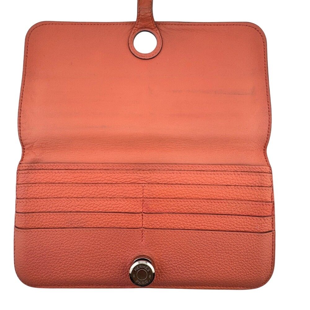 Hermes Dogon Togo Leather Wallet Pink — view 4