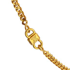 Celine Taurillon Off Rhinestone Necklace Gold — view 5