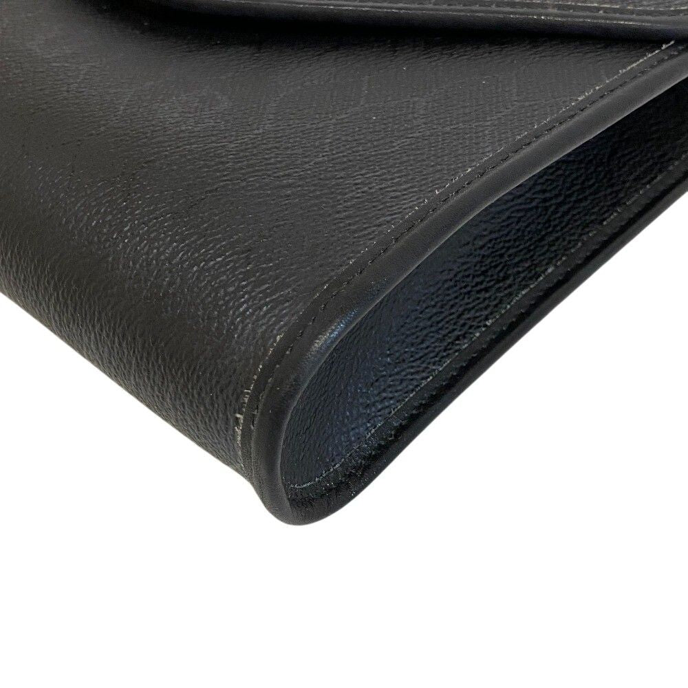 Dior Honeycomb Trotter Leather Shoulder Bag Black — view 3