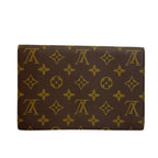 Louis Vuitton Pochette Mule 23 Monogram Leather Clutch Brown