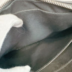 Louis Vuitton Pochette Kasai Taiga Leather Bag Black — view 6