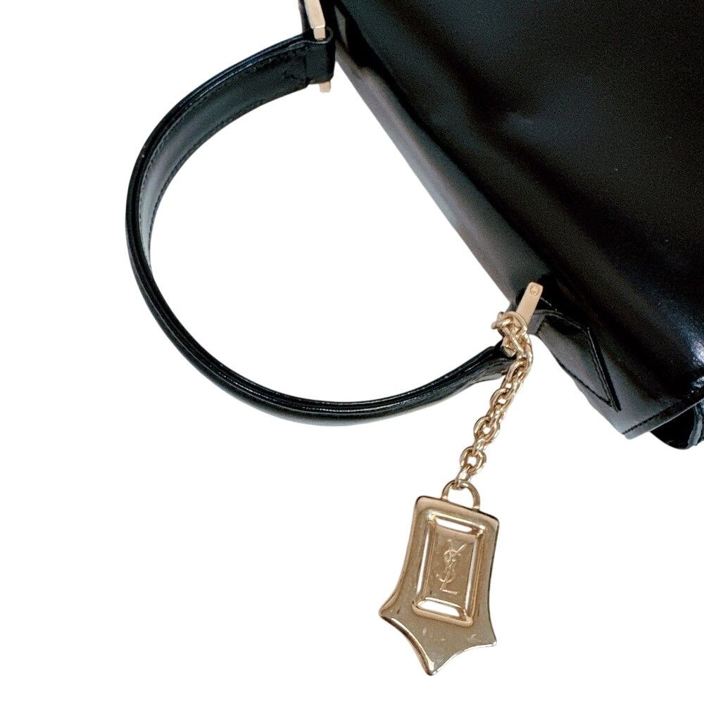 Saint Laurent Leather Shoulder Bag Black — view 2