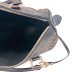 Celine Macadam Leather Boston Bag Brown — view 5