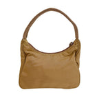 Prada Triangle Logo Nylon Pouch Beige