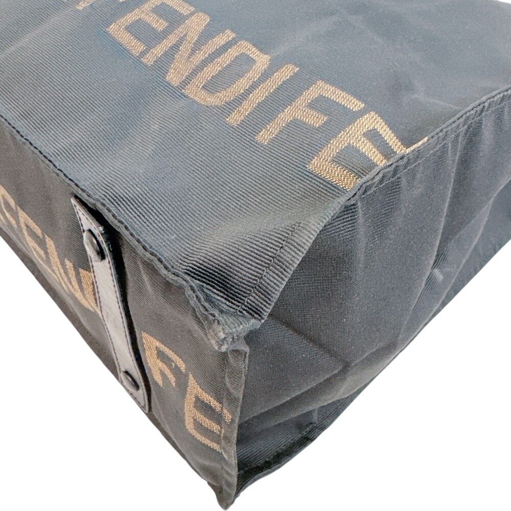 Fendi Canvas Tote Bag Brown — view 4