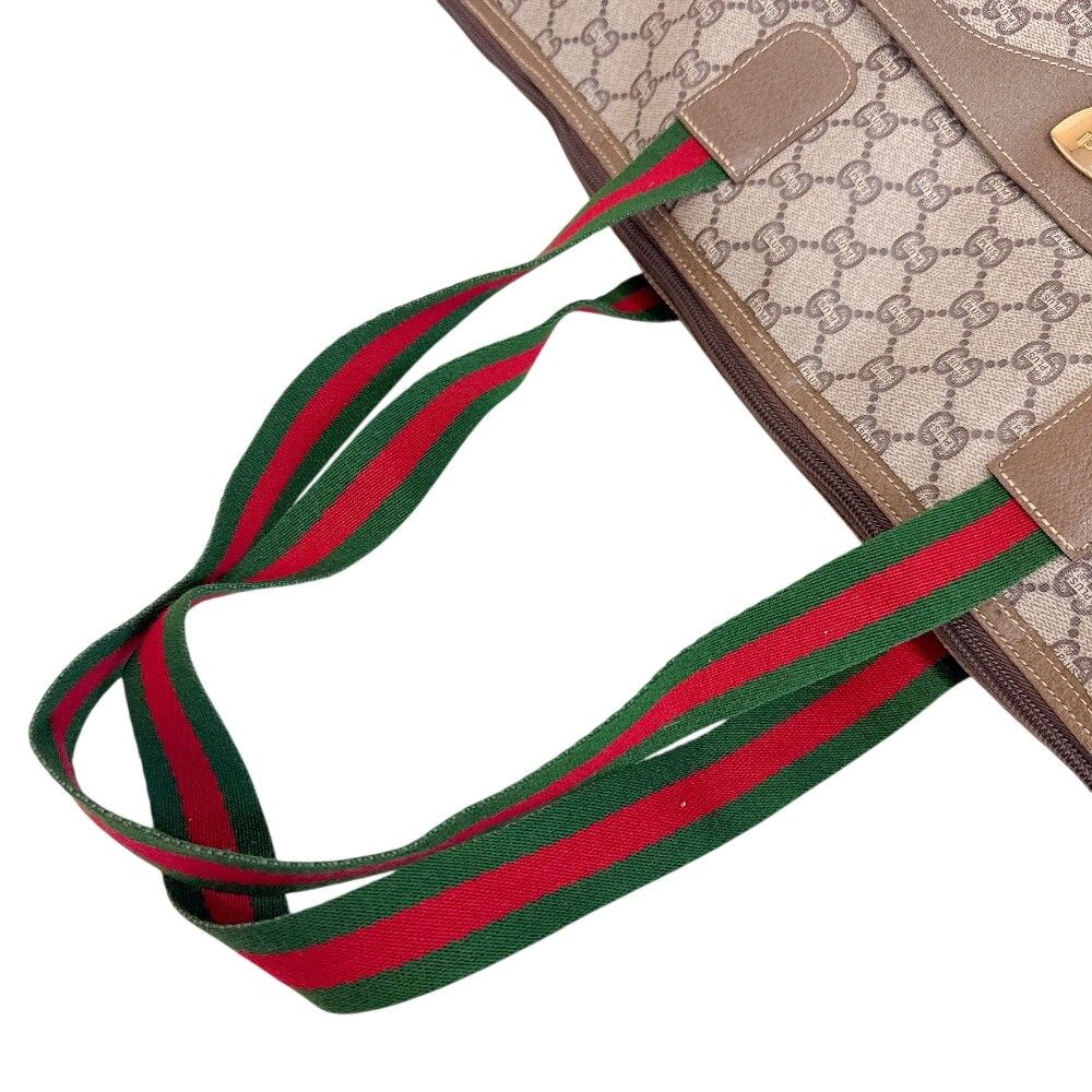 Gucci GG Plus Sherry Line Tote Bag Beige — view 2
