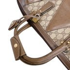 Gucci GG Pattern Leather Business Bag Brown — view 2