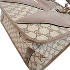 Gucci GG Pattern Leather Business Bag Brown — view 4