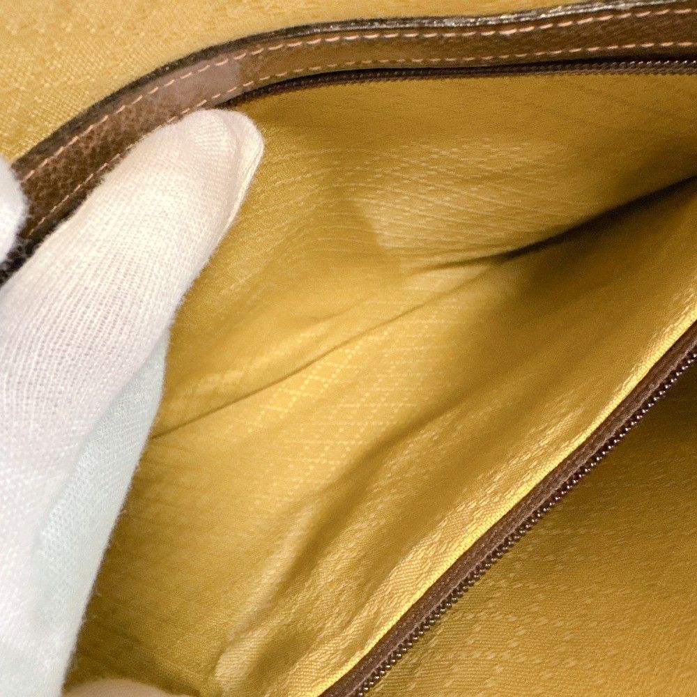 Gucci GG Pattern Leather Business Bag Brown — view 8