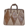 Gucci GG Pattern Leather Business Bag Brown