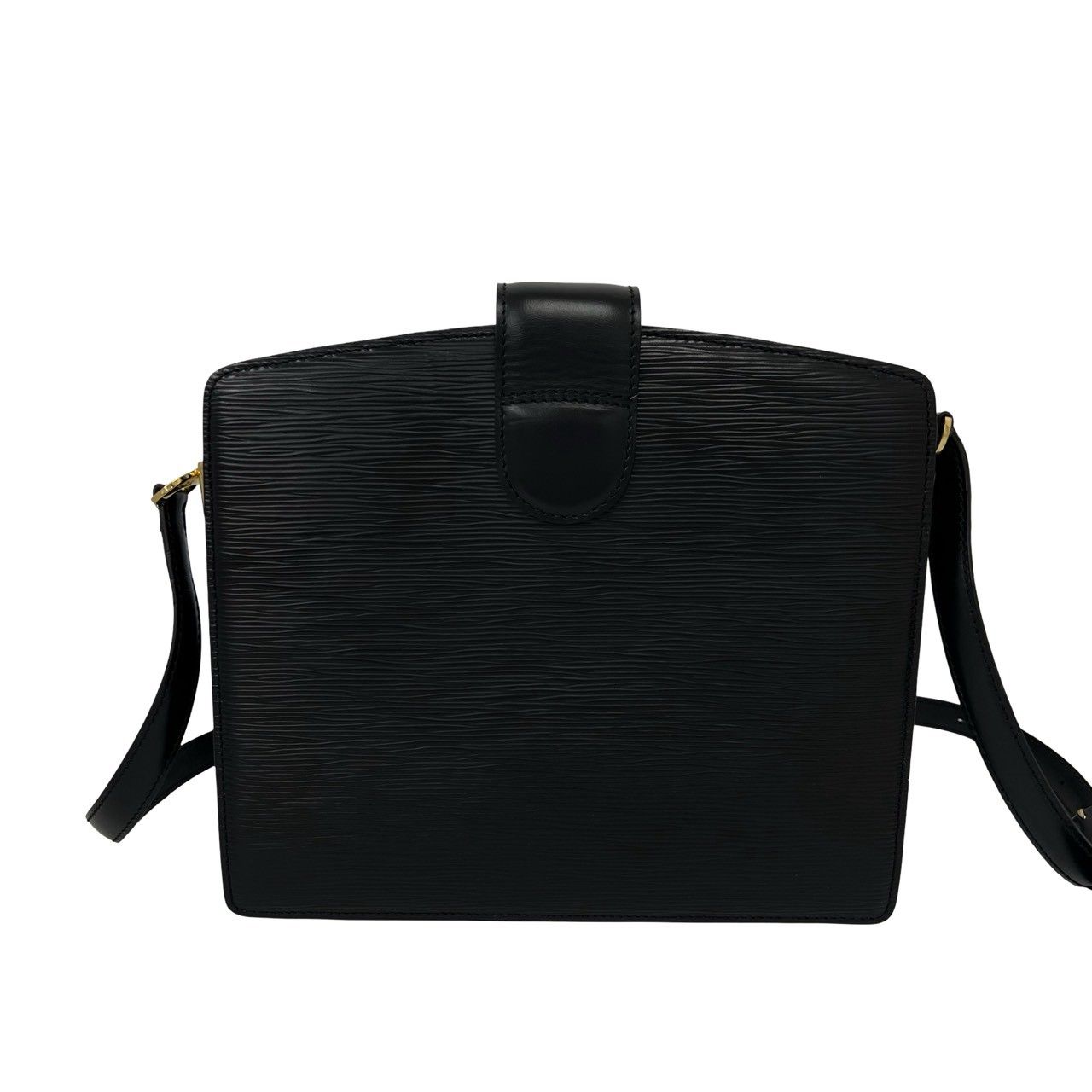 Louis Vuitton Vintage Capuchin Epi Leather Shoulder Bag Pochette Black Noir — view 3