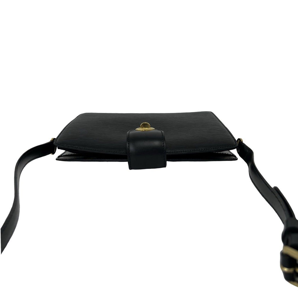 Louis Vuitton Vintage Capuchin Epi Leather Shoulder Bag Pochette Black Noir — view 4