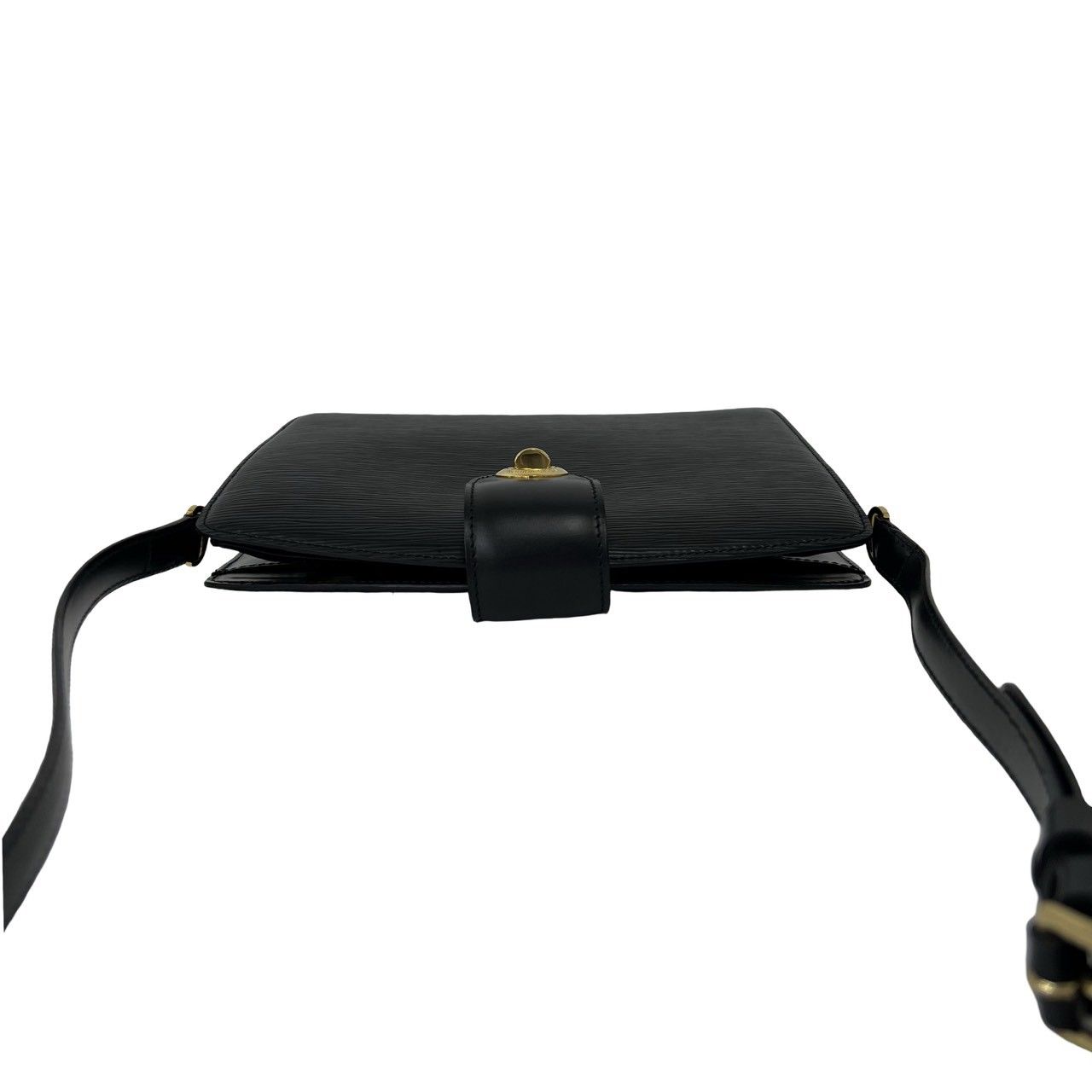 Louis Vuitton Vintage Capuchin Epi Leather Shoulder Bag Pochette Black Noir — view 4