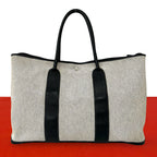 Hermes Garden Party GM Toile H Negonda Tote Bag Ecru Noir