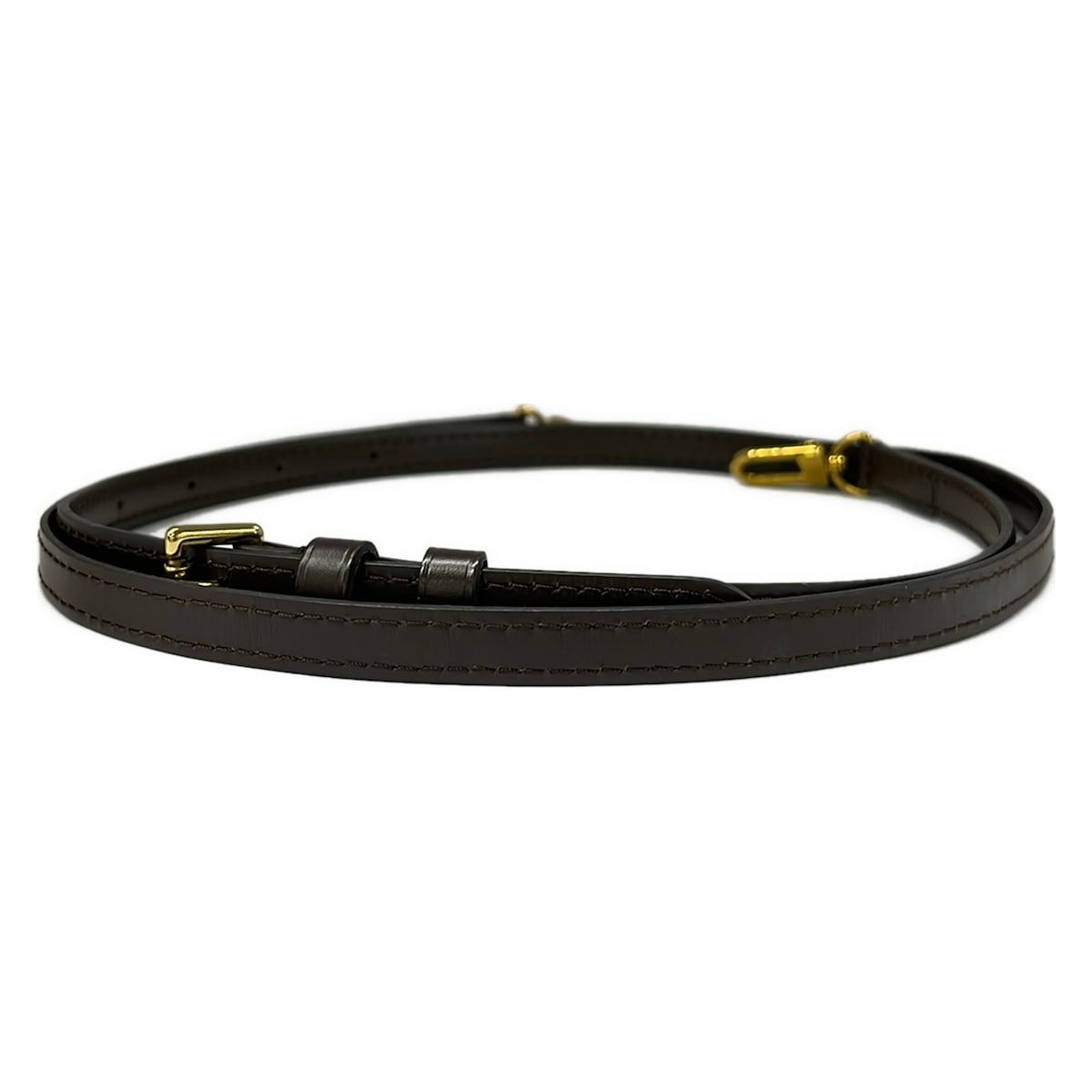 Louis Vuitton Shoulder Strap Damier for Ebene Leather — view 2