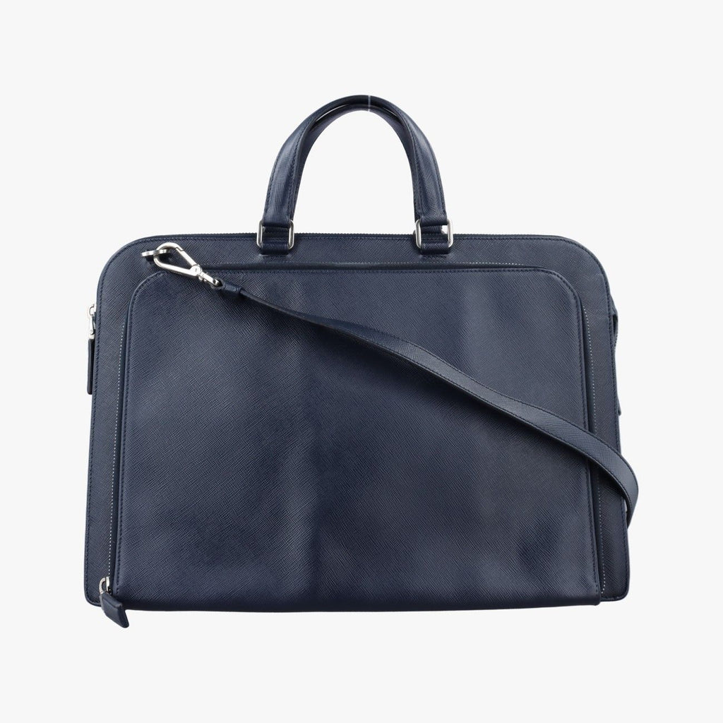 Prada Navy Saffiano Leather 58
