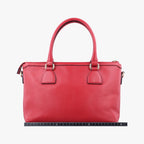 Gucci Interlocking G Charm Red Leather Keychain — view 2