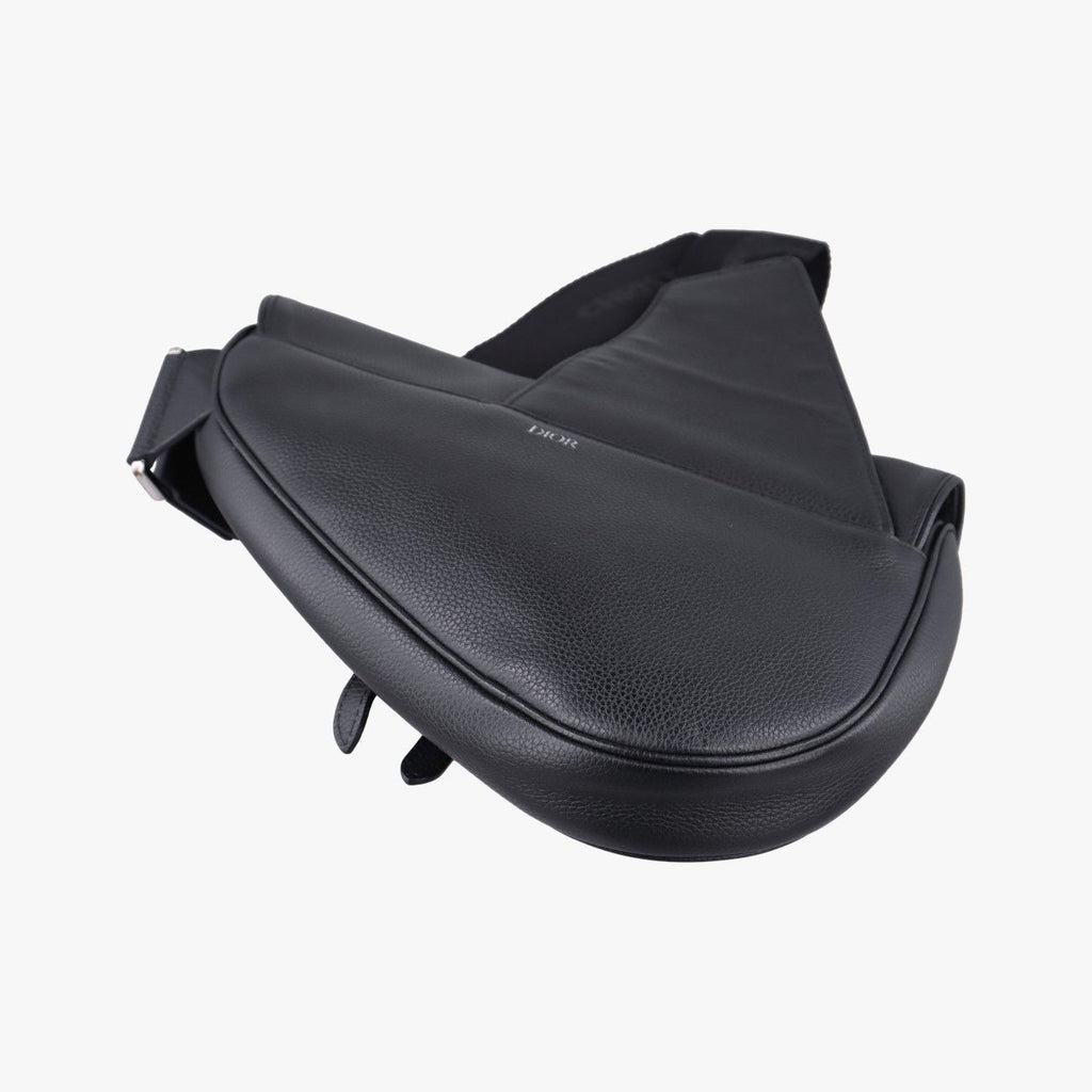 Dior Saddle Black Leather Shoulder Bag — view 6