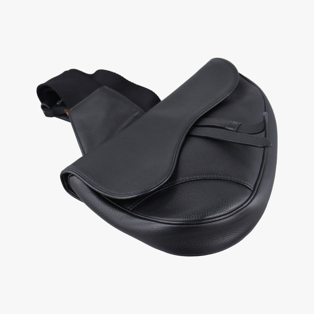 Dior Saddle Black Leather Shoulder Bag — view 5