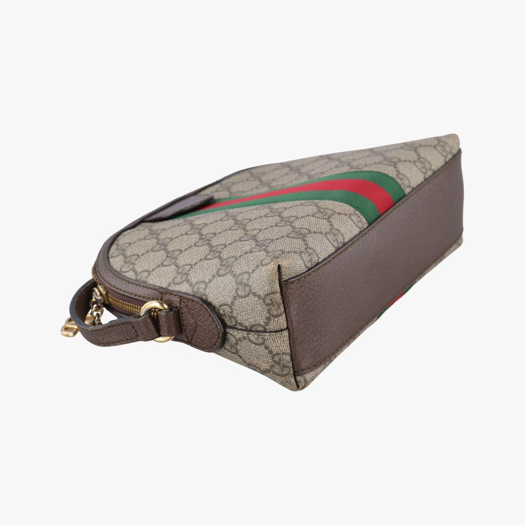 Gucci Ophidia Brown Red Green Leather — view 7